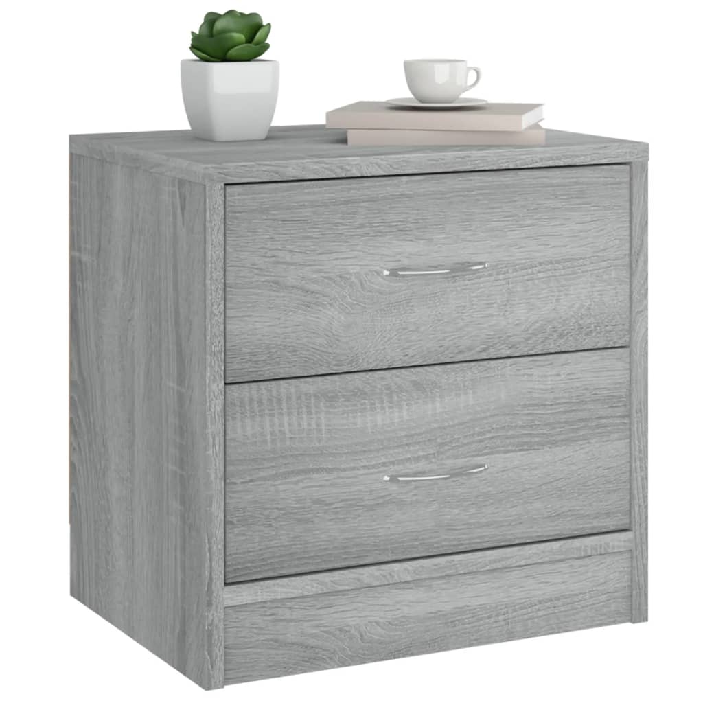 Table de chevet sonoma gris 40x30x40 cm bois d'ingénierie - XIOS