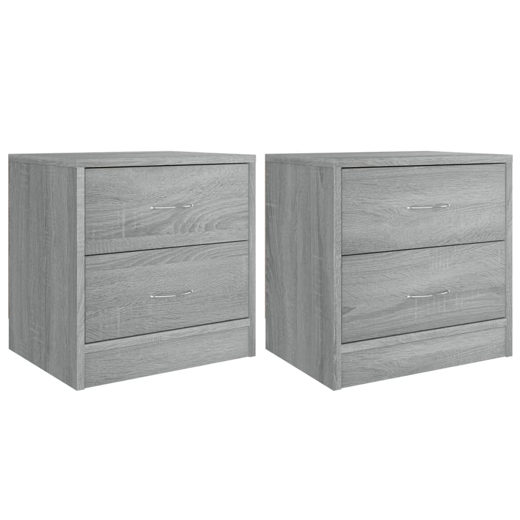 Tables de chevet 2 pcs Sonoma gris 40x30x40 cm Bois ingénierie - XIOS
