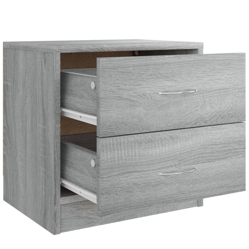 Tables de chevet 2 pcs Sonoma gris 40x30x40 cm Bois ingénierie - XIOS