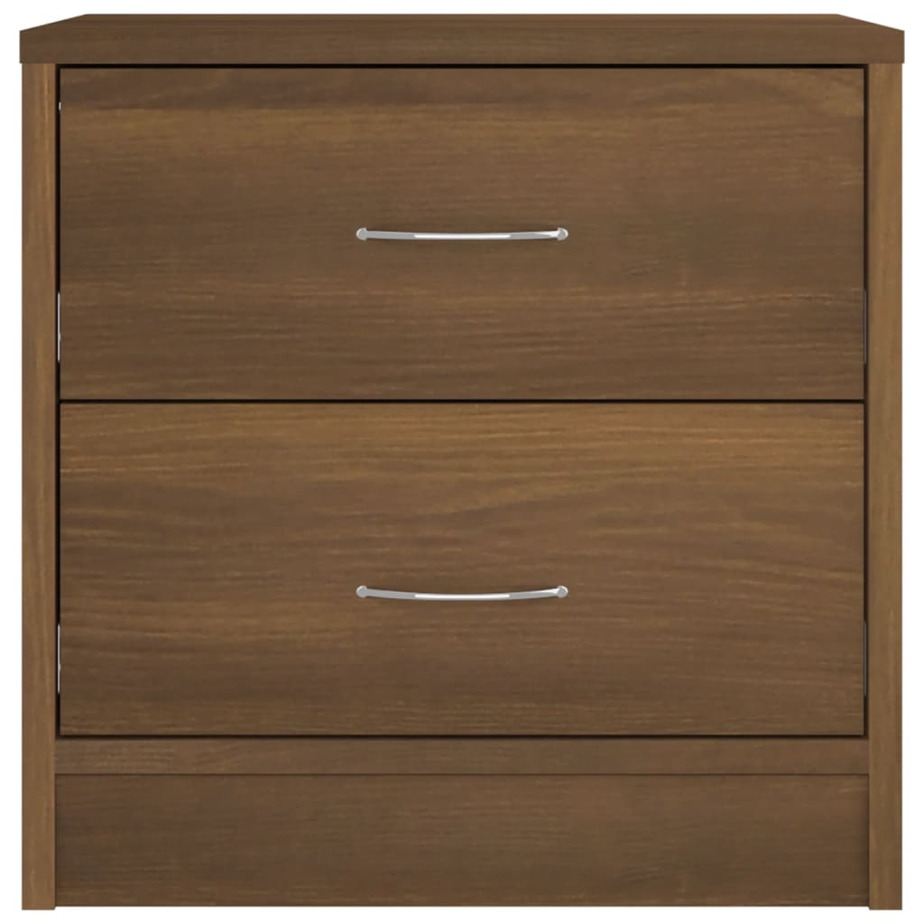 Table de chevet chêne marron 40x30x40 cm bois d'ingénierie - XIOS