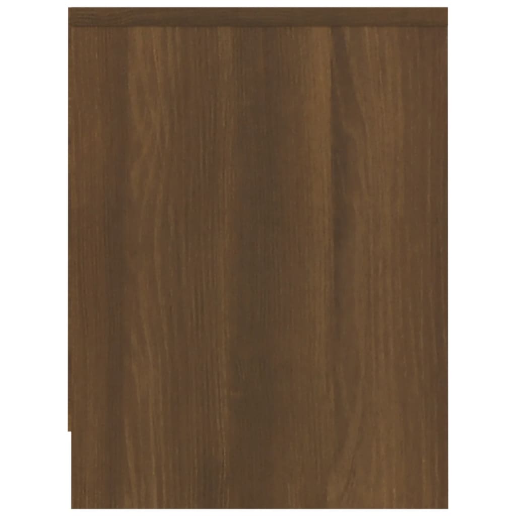 Table de chevet chêne marron 40x30x40 cm bois d'ingénierie - XIOS