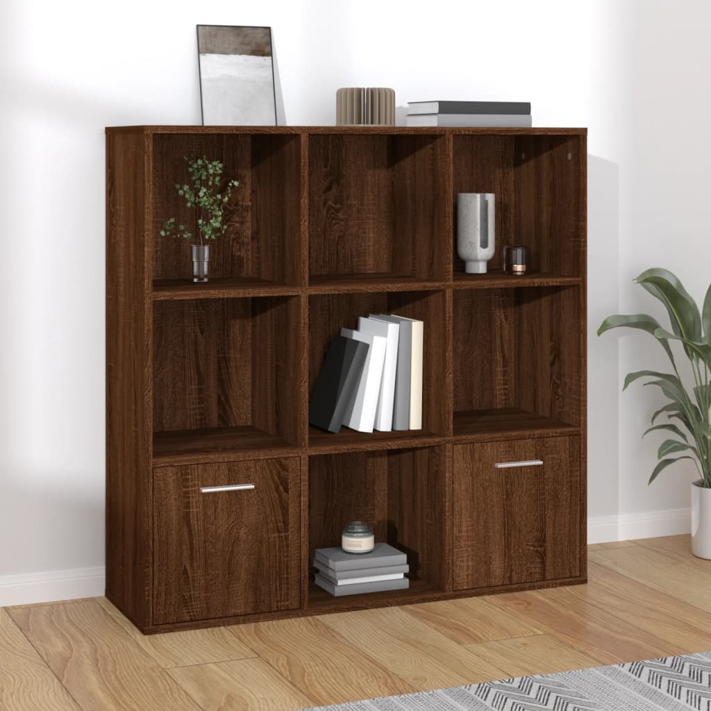 Armoire à livres Chêne marron 98x30x98 cm - XIOS