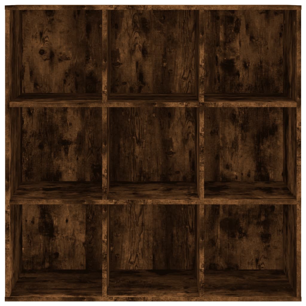 Armoire à livres chêne fumé 98x29x97,5 cm - XIOS