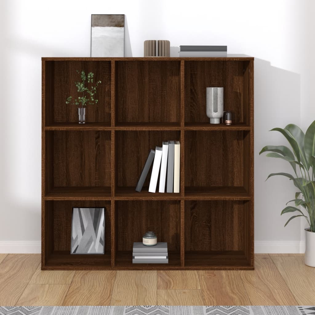 Armoire à livres chêne marron 98x29x97,5 cm - XIOS
