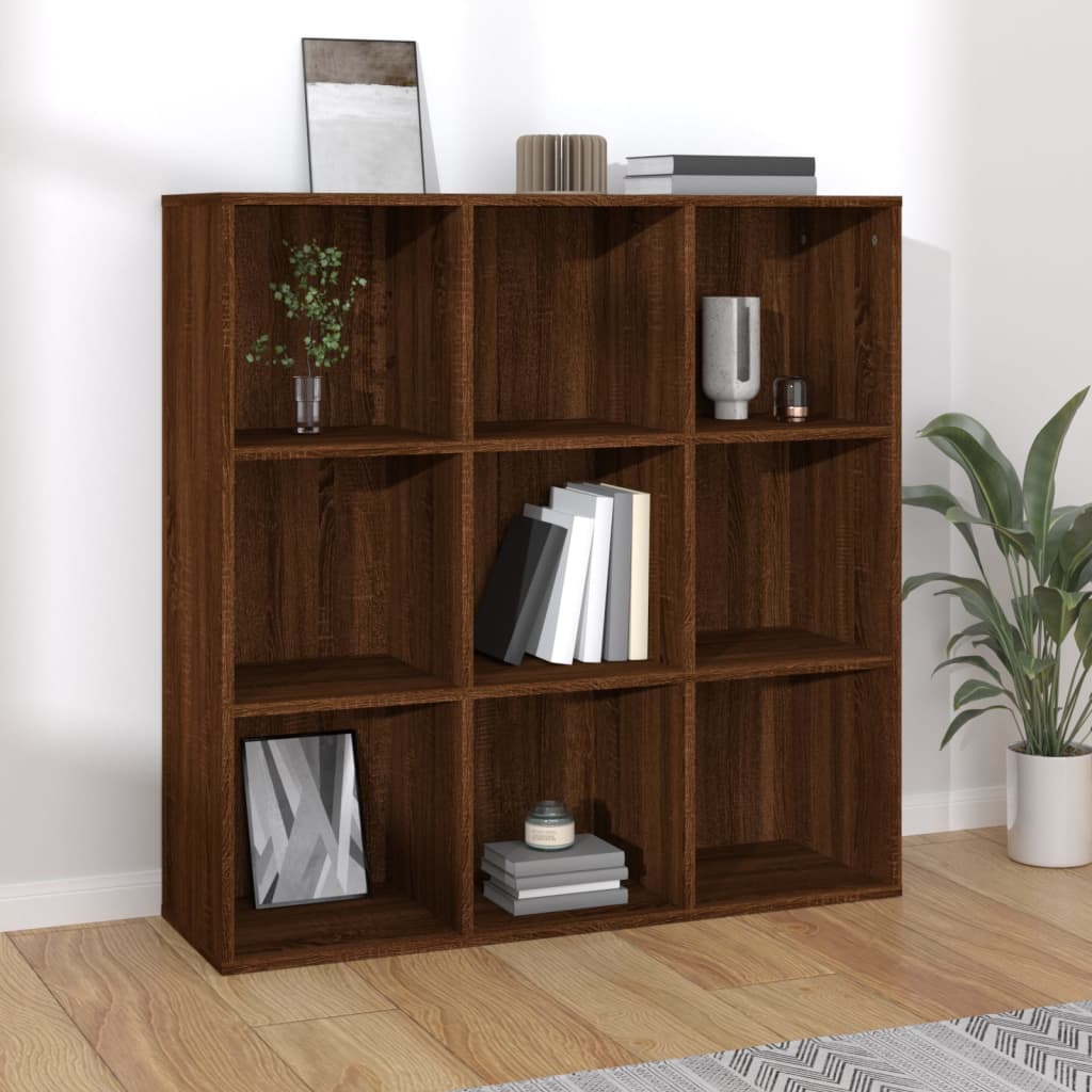 Armoire à livres chêne marron 98x29x97,5 cm - XIOS