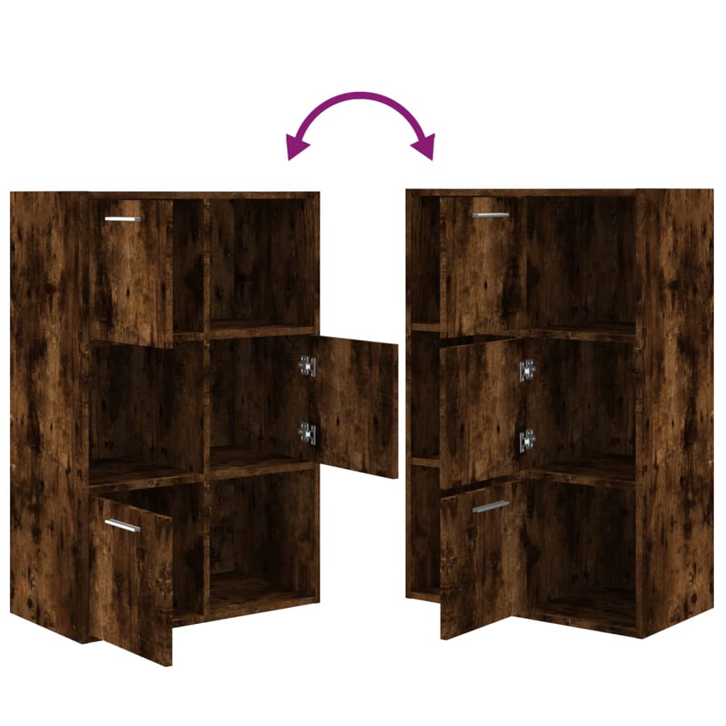 Armoire de rangement Chêne fumé 60x29,5x90 cm - XIOS