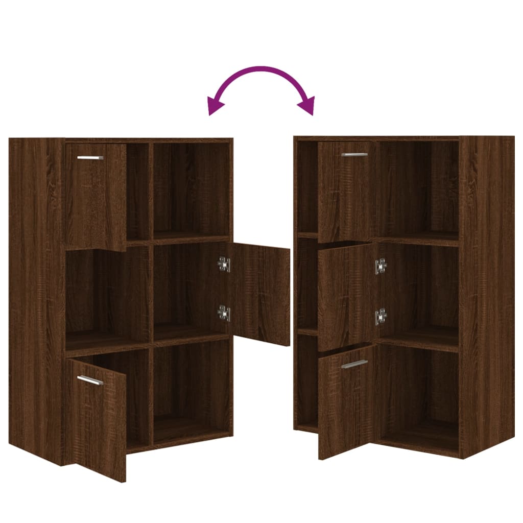 Armoire de rangement Chêne marron 60x29,5x90 cm - XIOS