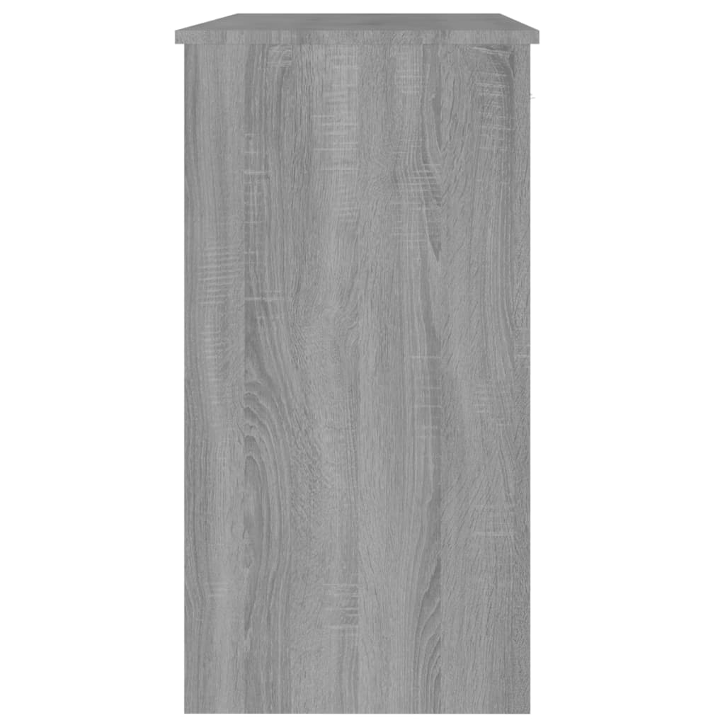 Bureau sonoma gris 80x40x75 cm bois d'ingénierie - XIOS