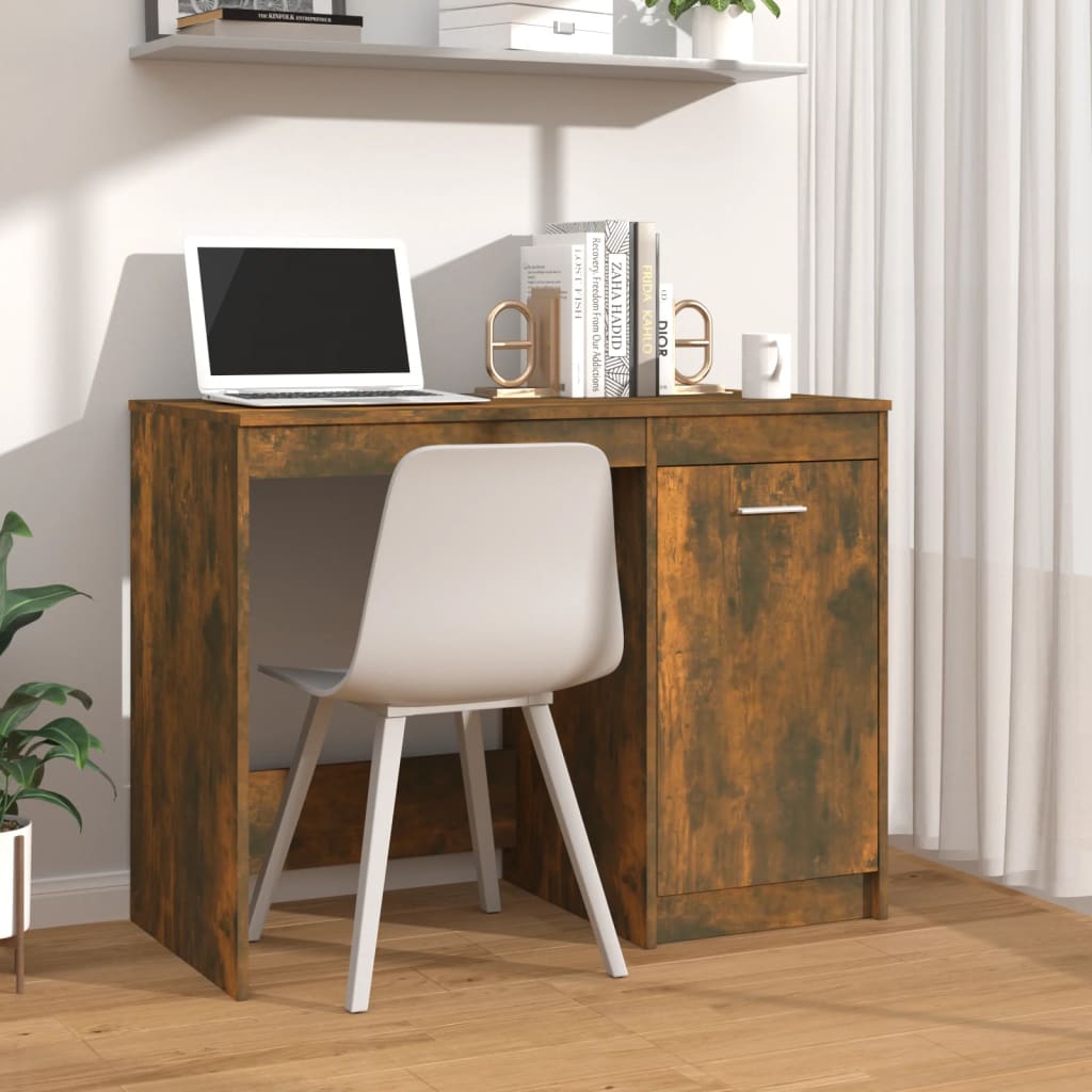 Bureau Chêne fumé 100x50x76 cm Bois d'ingénierie - XIOS