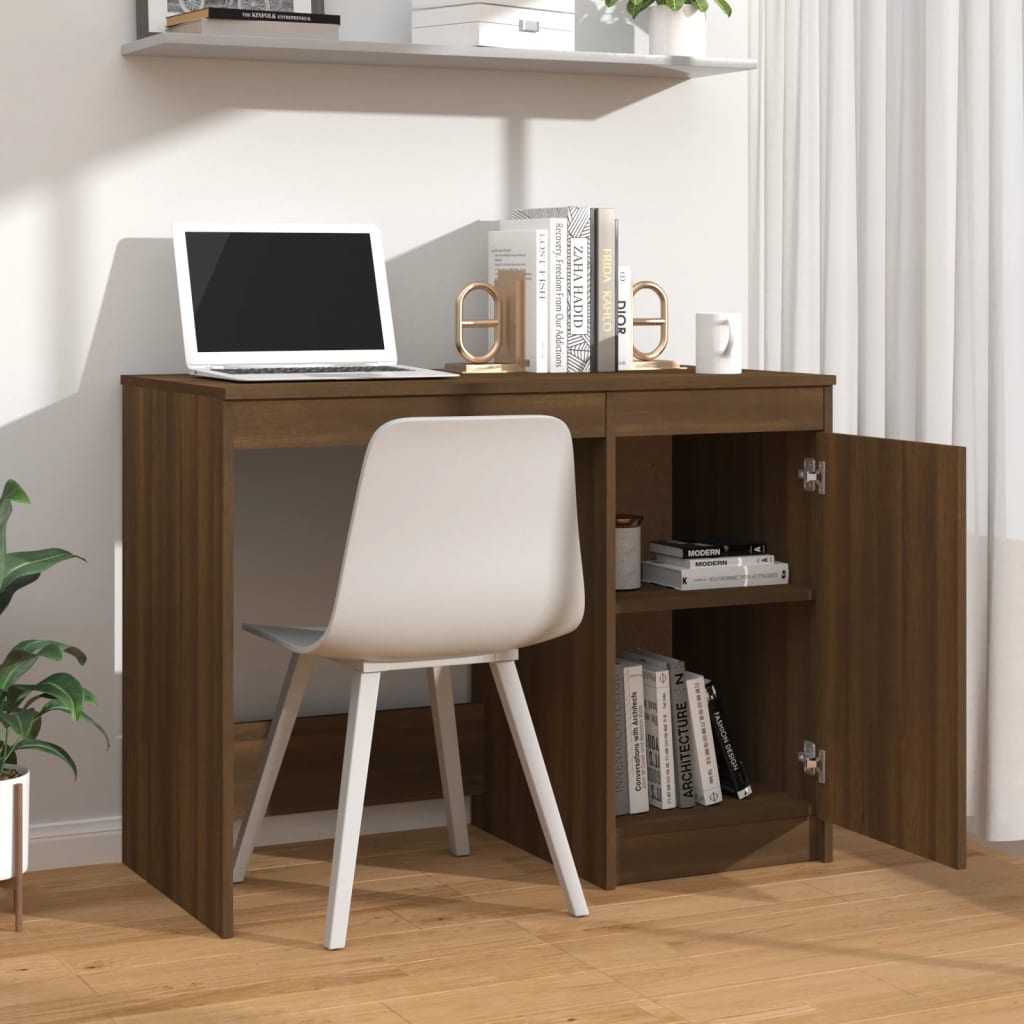 Bureau Chêne marron 100x50x76 cm Bois d'ingénierie - XIOS