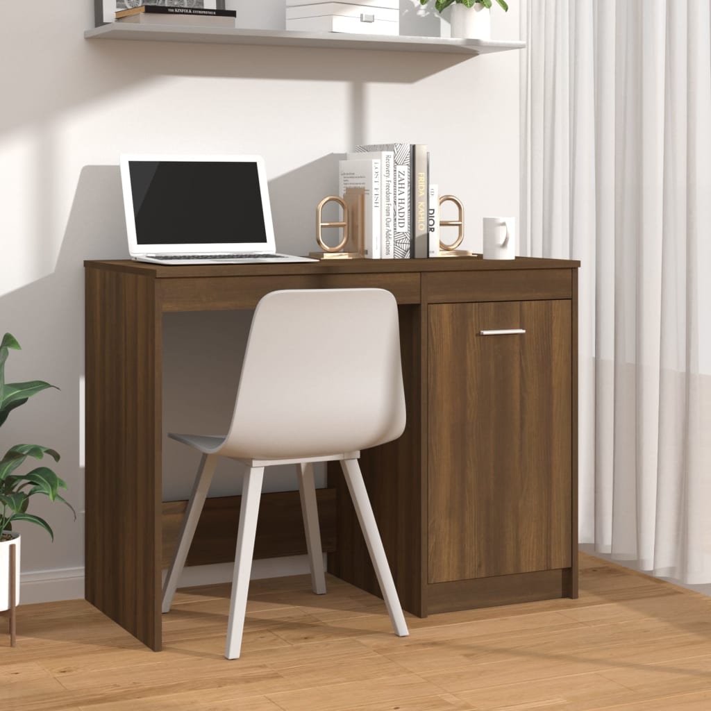 Bureau Chêne marron 100x50x76 cm Bois d'ingénierie - XIOS