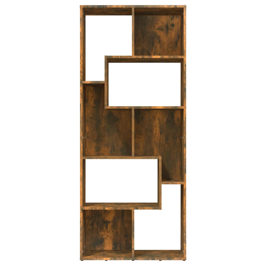 Bibliothèque Chêne fumé 67x24x161 cm Bois d'ingénierie - XIOS