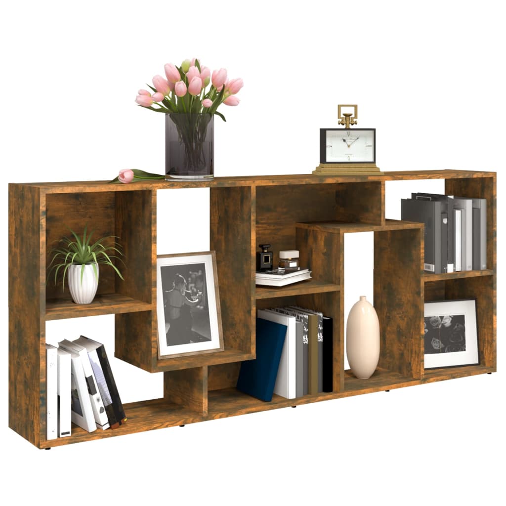 Bibliothèque Chêne fumé 67x24x161 cm Bois d'ingénierie - XIOS