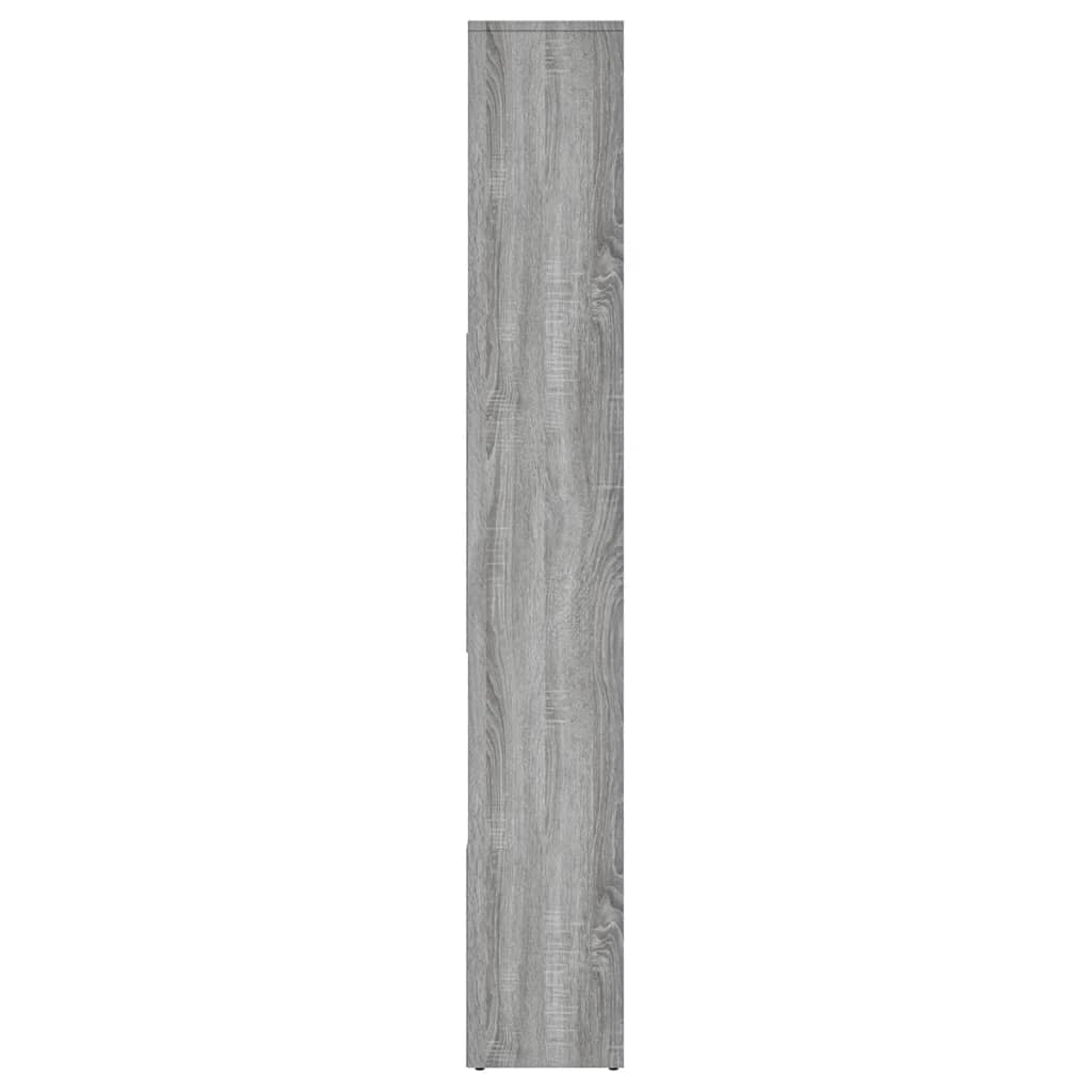 Bibliothèque Sonoma gris 67x24x161 cm Bois d'ingénierie - XIOS