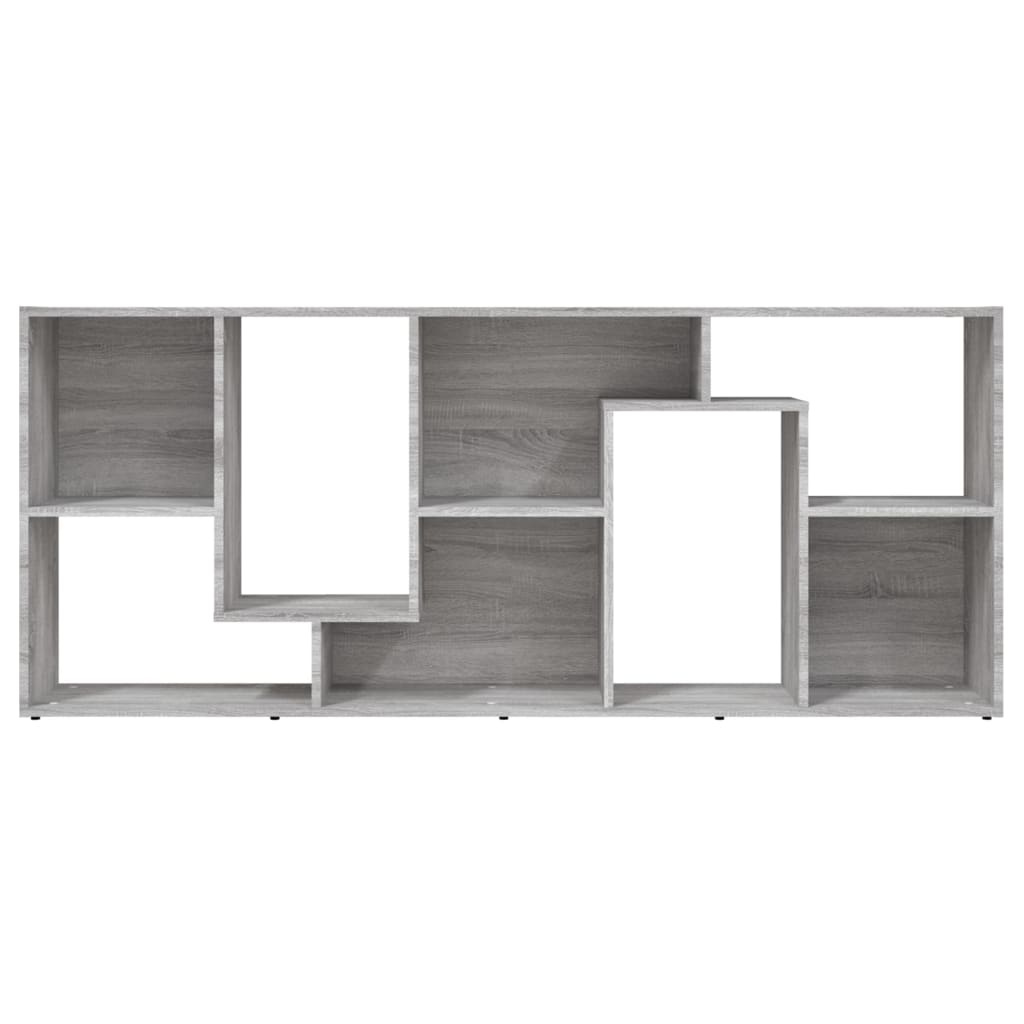 Bibliothèque Sonoma gris 67x24x161 cm Bois d'ingénierie - XIOS