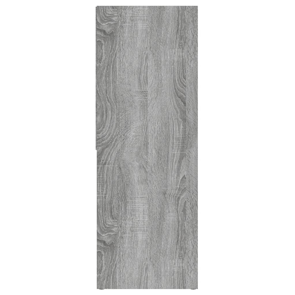 Bibliothèque Sonoma gris 67x24x161 cm Bois d'ingénierie - XIOS