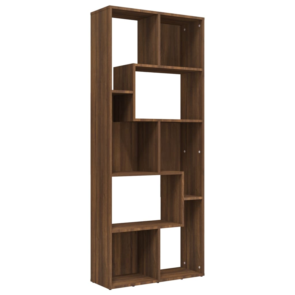 Bibliothèque Chêne marron 67x24x161 cm Bois d'ingénierie - XIOS