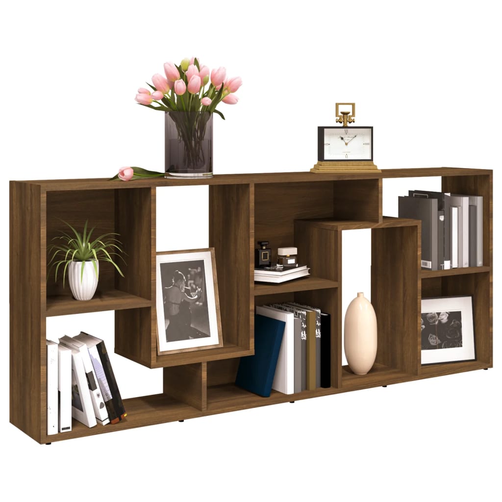Bibliothèque Chêne marron 67x24x161 cm Bois d'ingénierie - XIOS