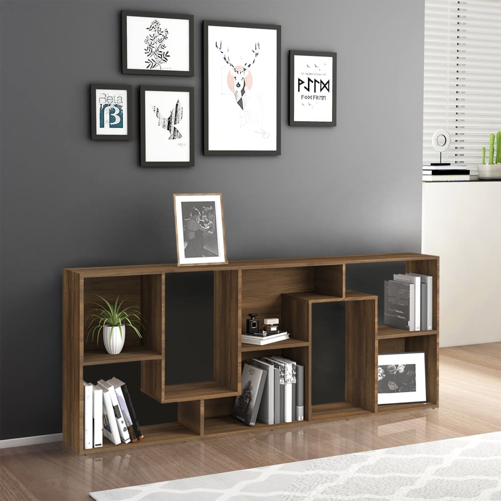 Bibliothèque Chêne marron 67x24x161 cm Bois d'ingénierie - XIOS