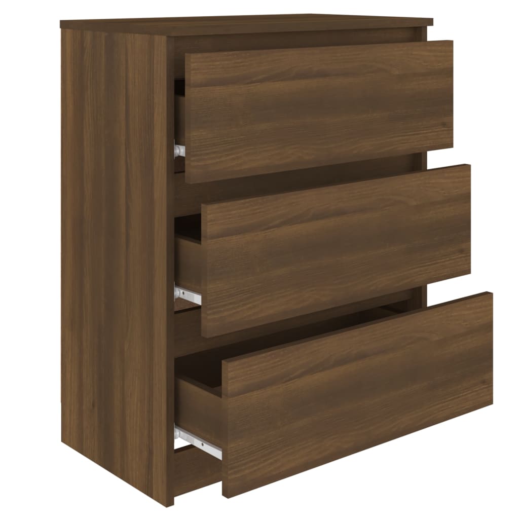 Buffet Chêne marron 60x35x76 cm Bois d'ingénierie - XIOS