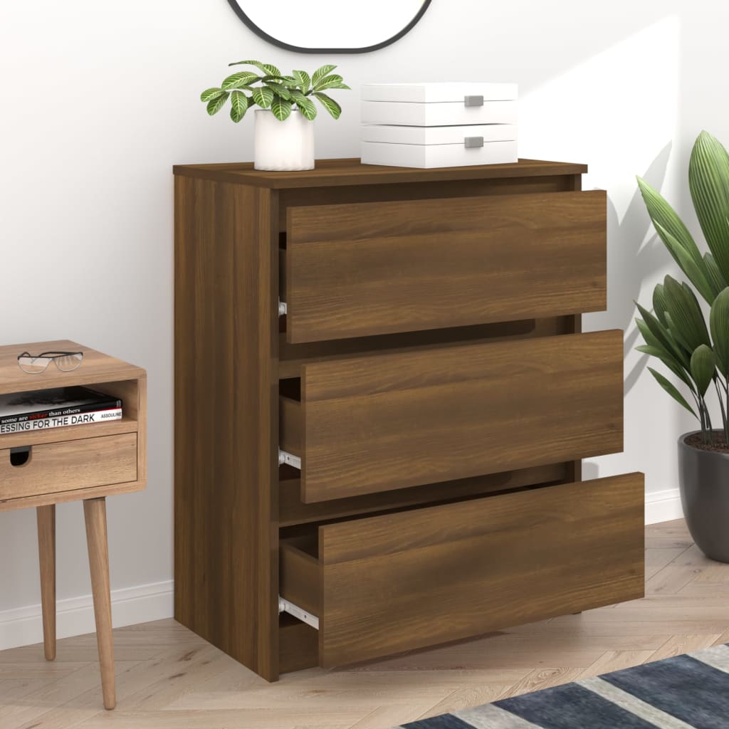 Buffet Chêne marron 60x35x76 cm Bois d'ingénierie - XIOS