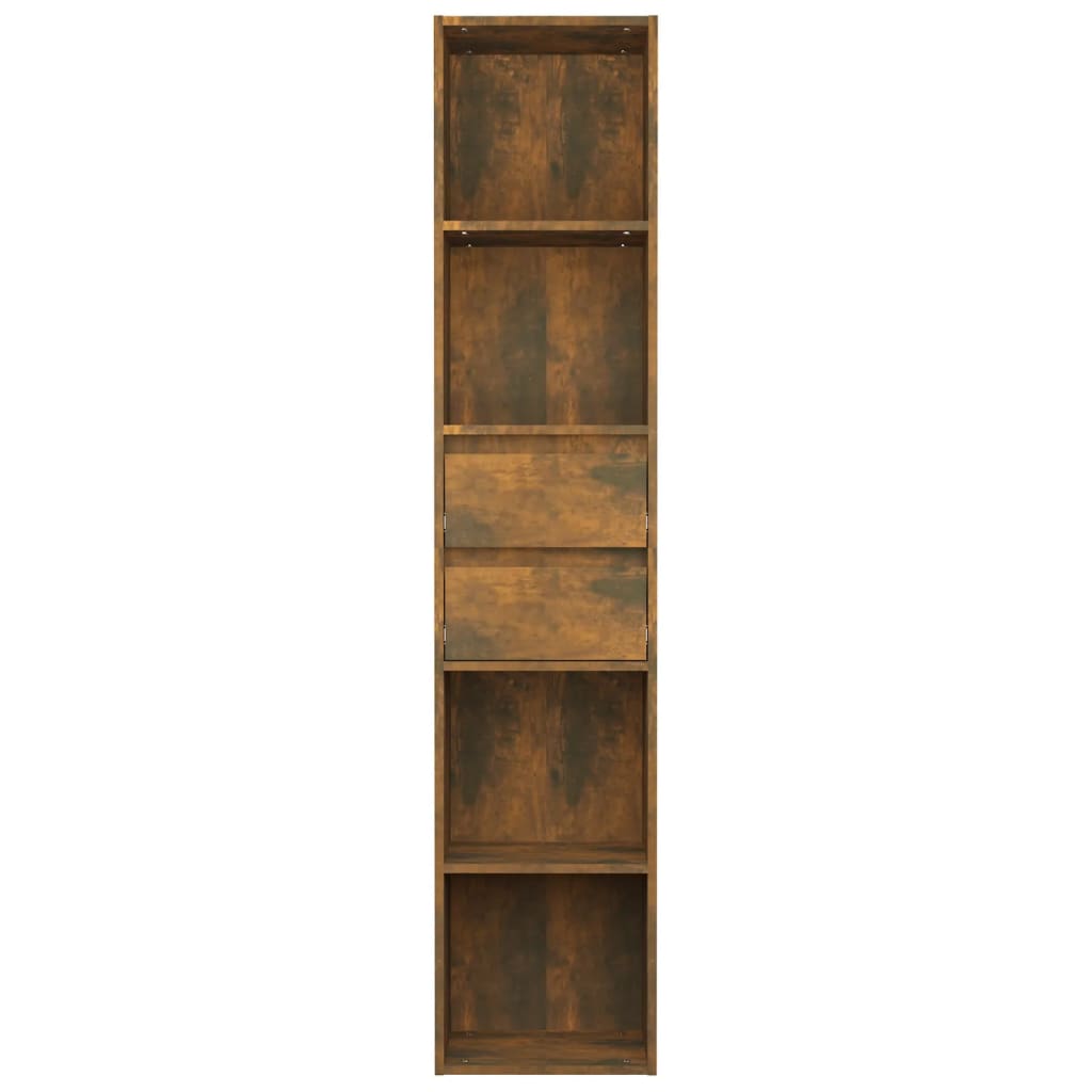 Bibliothèque Chêne fumé 36x30x171 cm Bois d'ingénierie - XIOS