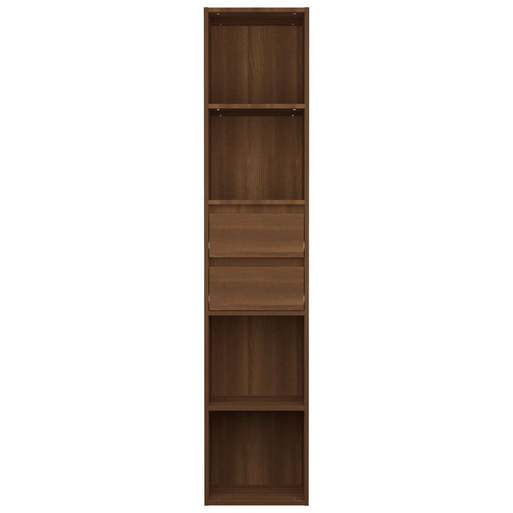 Bibliothèque Chêne marron 36x30x171 cm Bois d'ingénierie - XIOS
