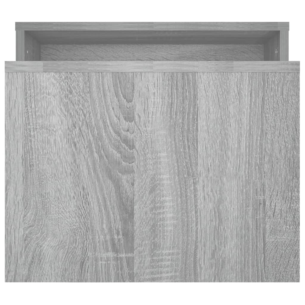 Ensemble table basse Sonoma gris 100x48x40 cm Bois d'ingénierie - XIOS
