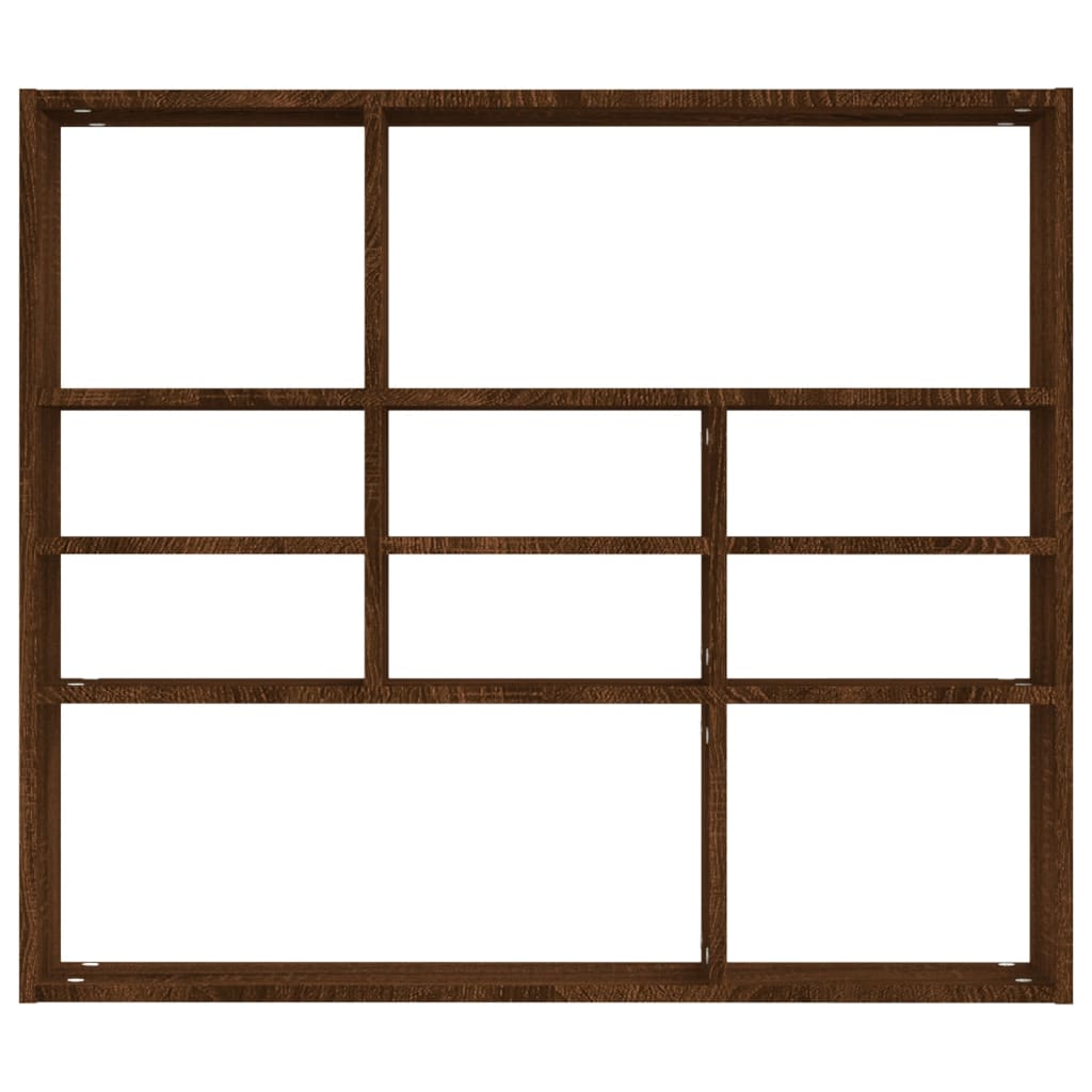 Étagère murale Chêne marron 90x16x78 cm Bois d’ingénierie - XIOS