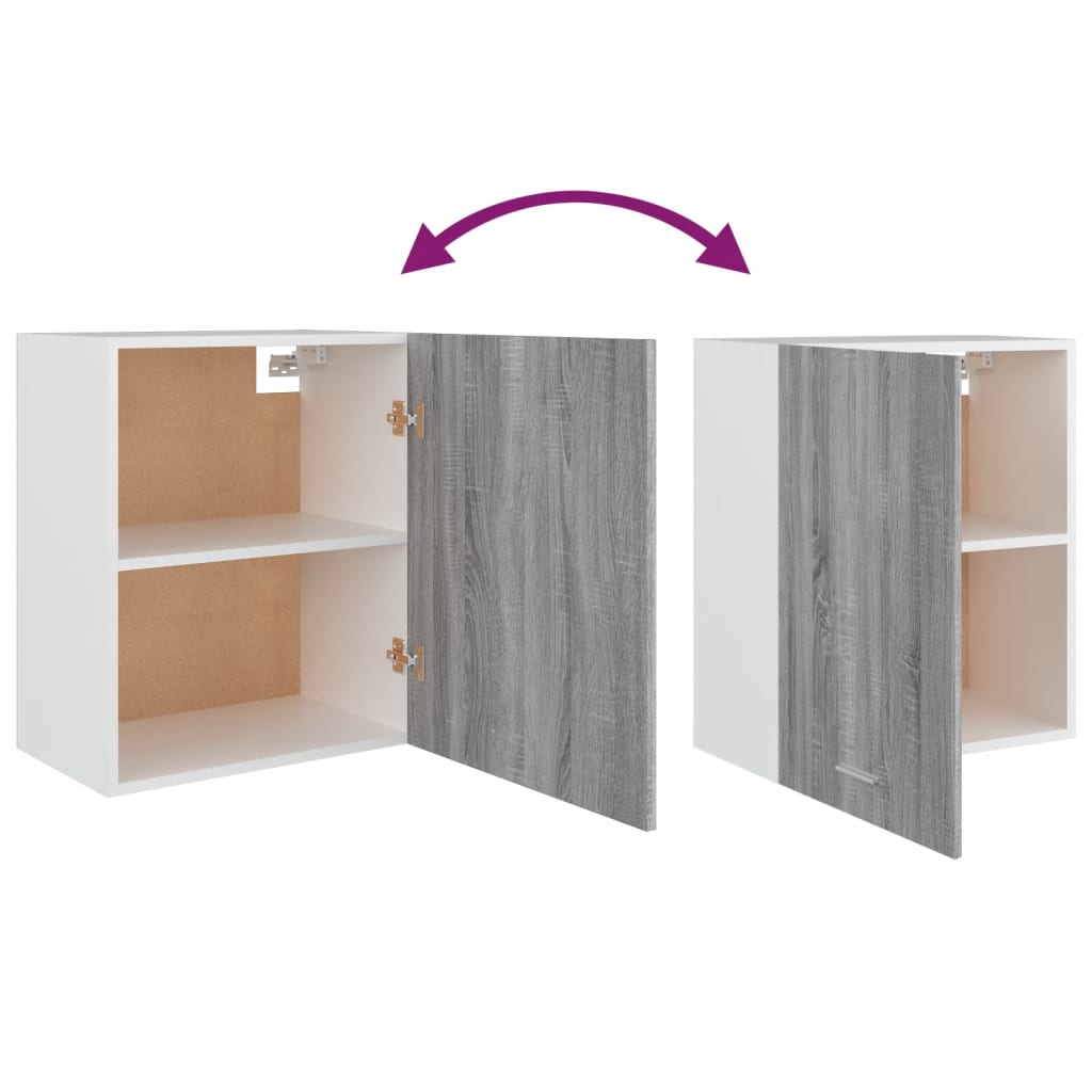 Armoire suspendue "Lyon" Sonoma gris 50x31x60 cm Meubles de cuisine vidaXL