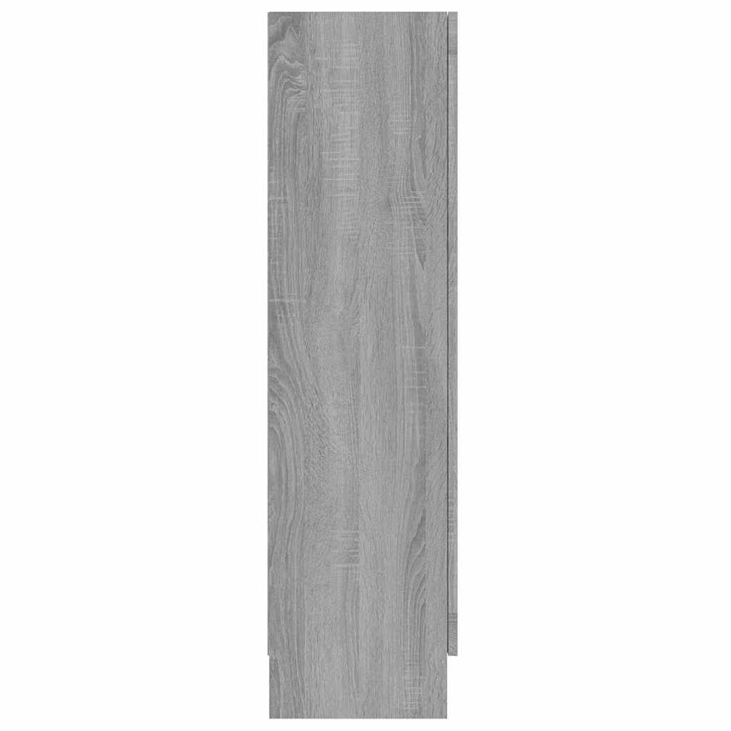 Armoire à vitrine Sonoma gris 82,5x30,5x115cm Bois d'ingénierie - XIOS