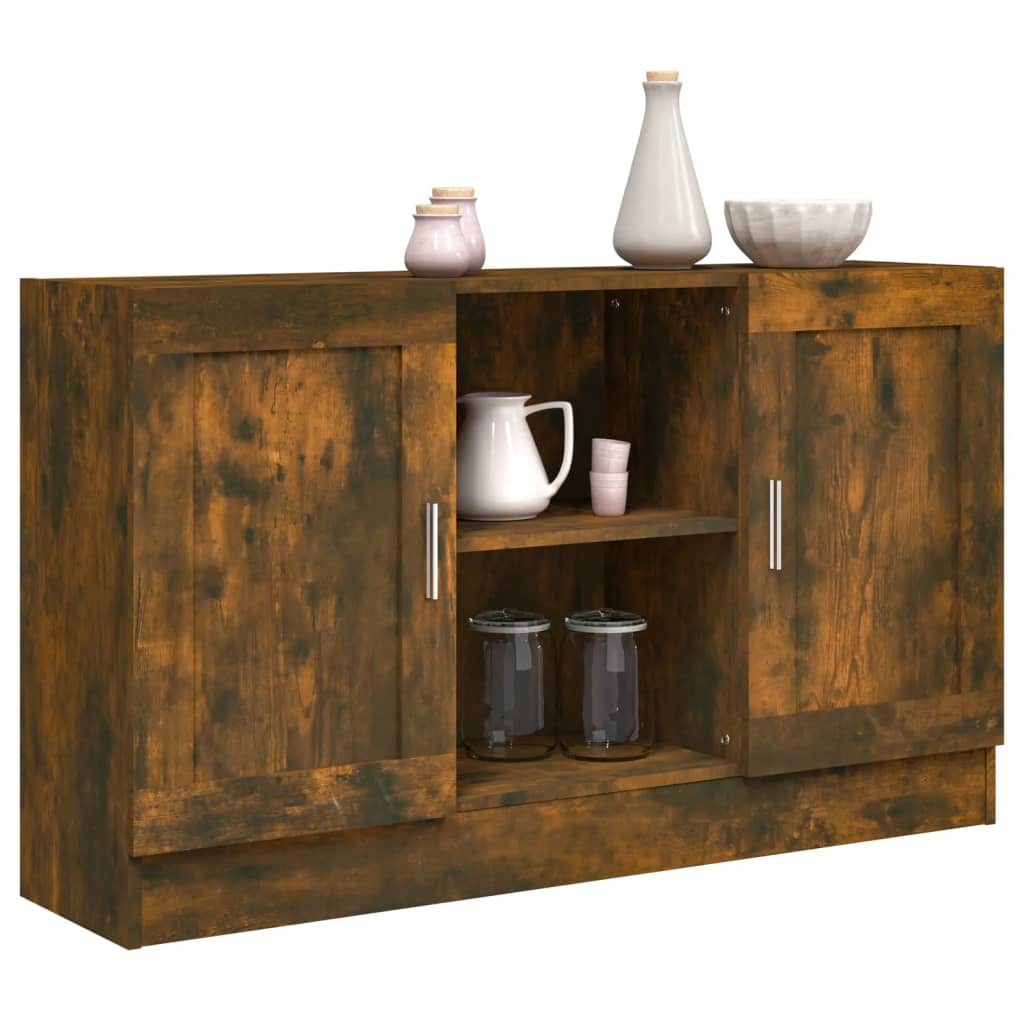 Buffet Chêne fumé 120x30,5x70 cm Bois d'ingénierie - XIOS