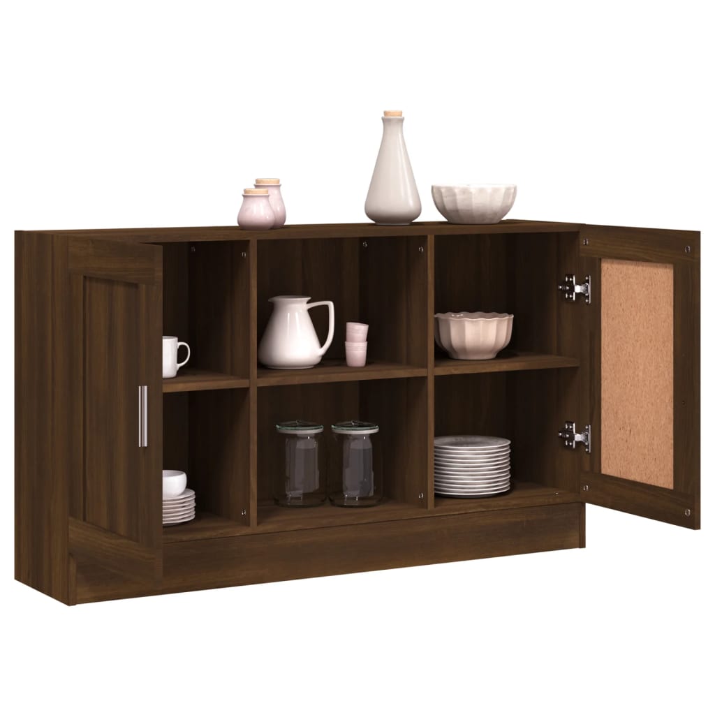 Buffet Chêne marron 120x30,5x70 cm Bois d'ingénierie - XIOS