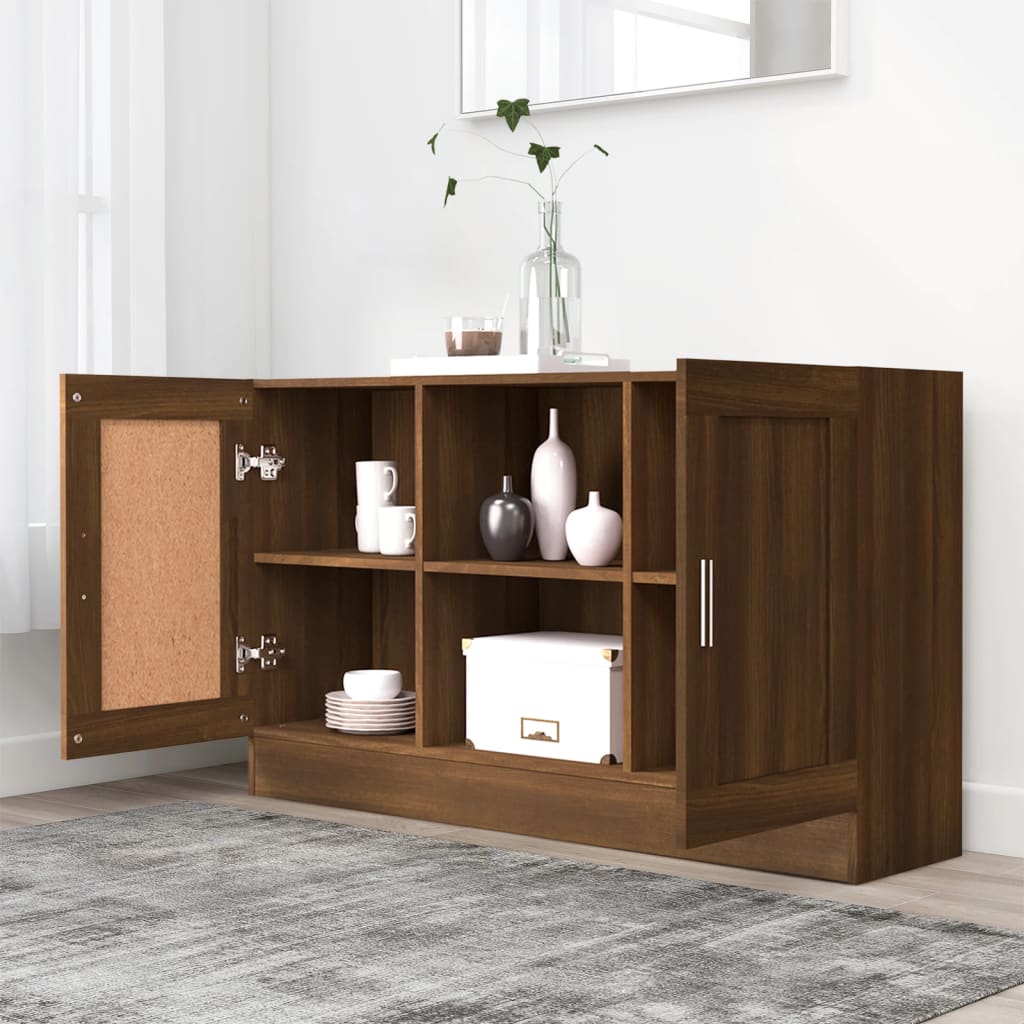 Buffet Chêne marron 120x30,5x70 cm Bois d'ingénierie - XIOS