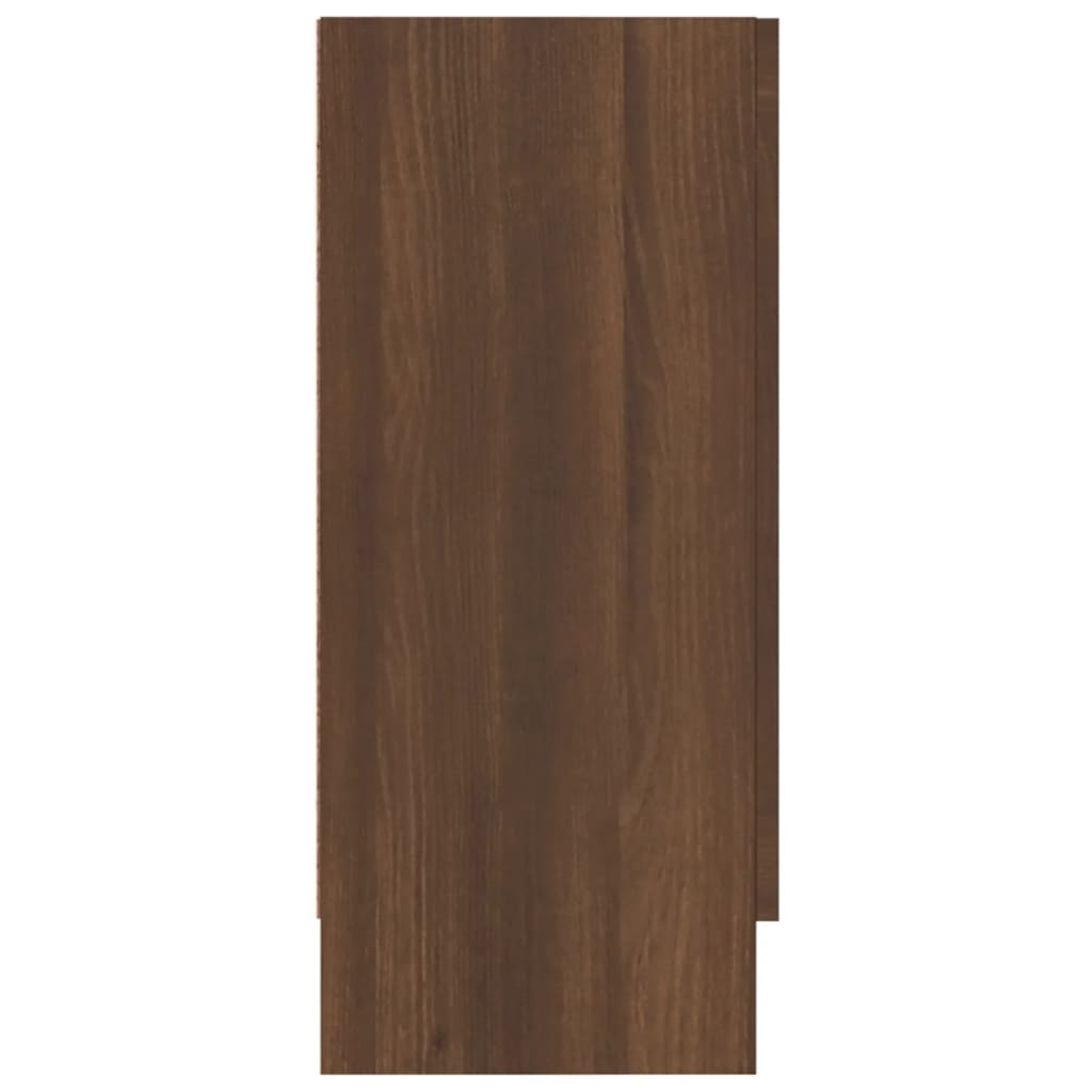Armoire à vitrine Chêne marron 120x30,5x70 cm Bois d'ingénierie - XIOS