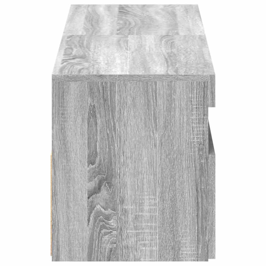 Meubles TV 2 pcs avec lumières LED Sonoma gris 60x35x40 cm - XIOS