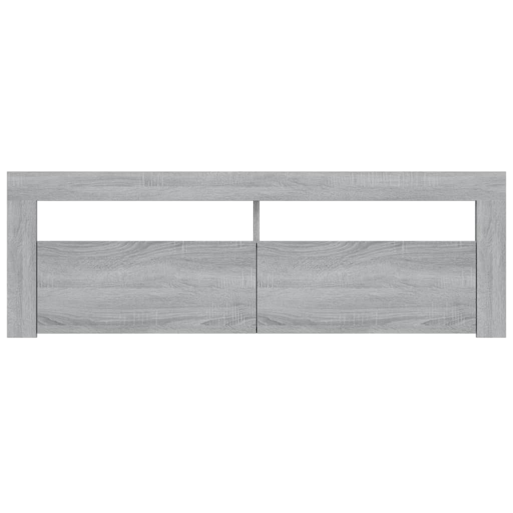 Meuble TV avec lumières LED sonoma gris 120x35x40 cm Meubles TV vidaXL   