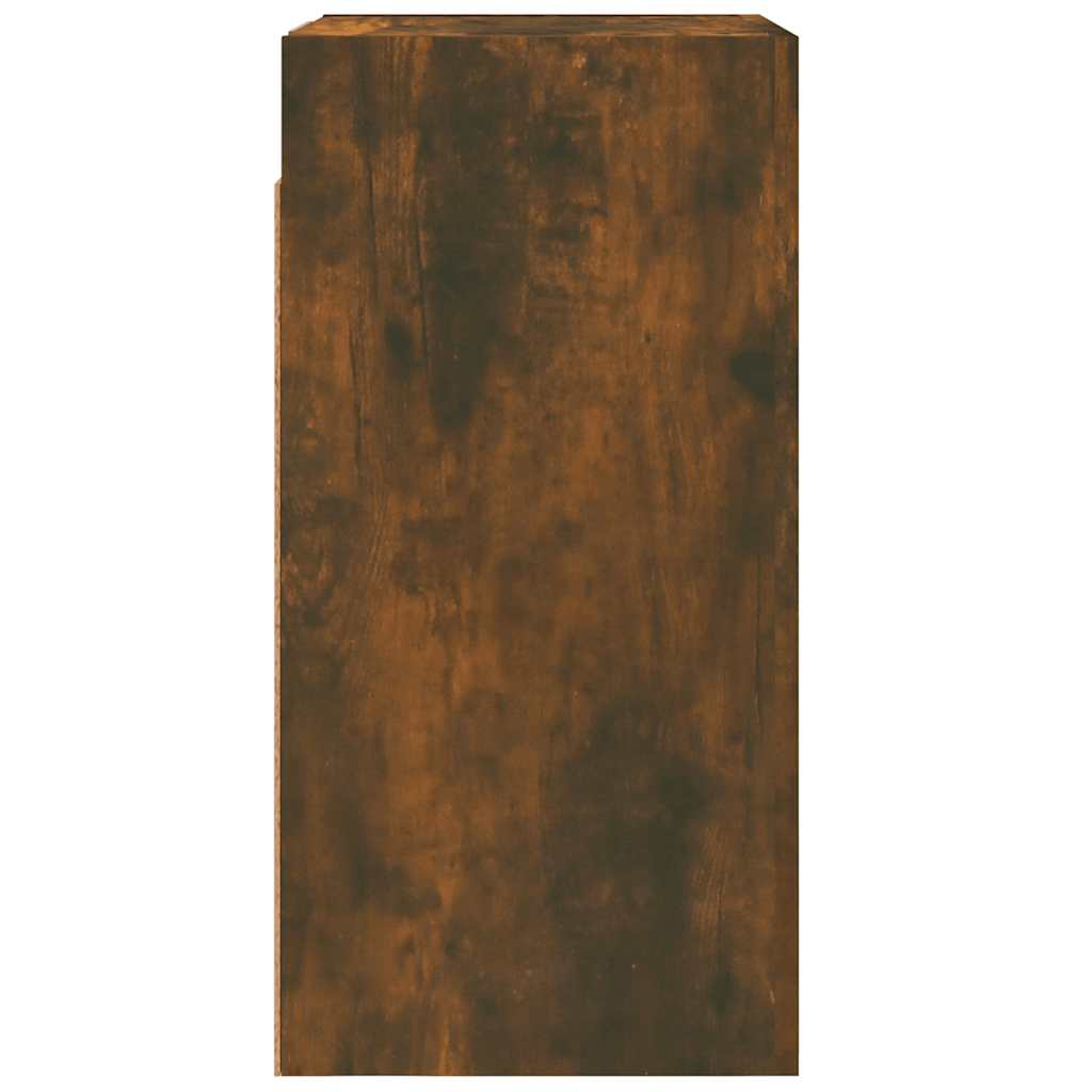 Meuble TV Chêne fumé 30,5x30x60 cm Bois d'ingénierie - XIOS