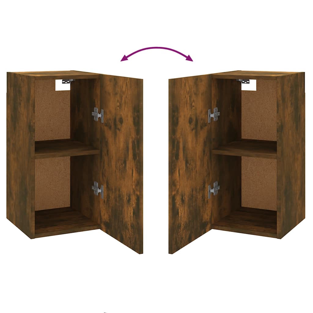 Meuble TV Chêne fumé 30,5x30x60 cm Bois d'ingénierie - XIOS