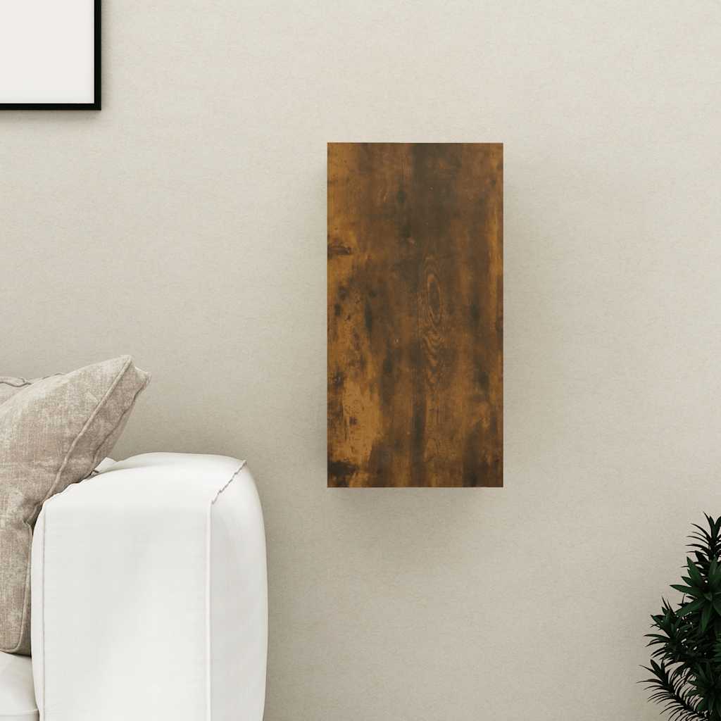Meuble TV Chêne fumé 30,5x30x60 cm Bois d'ingénierie - XIOS