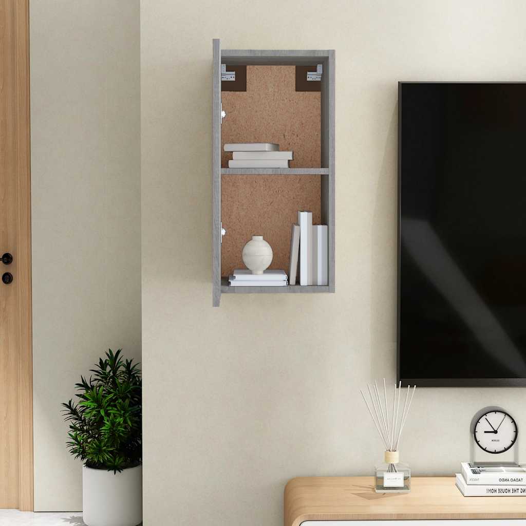 Meubles TV Sonoma gris 30,5x30x60 cm Bois d'ingénierie - XIOS