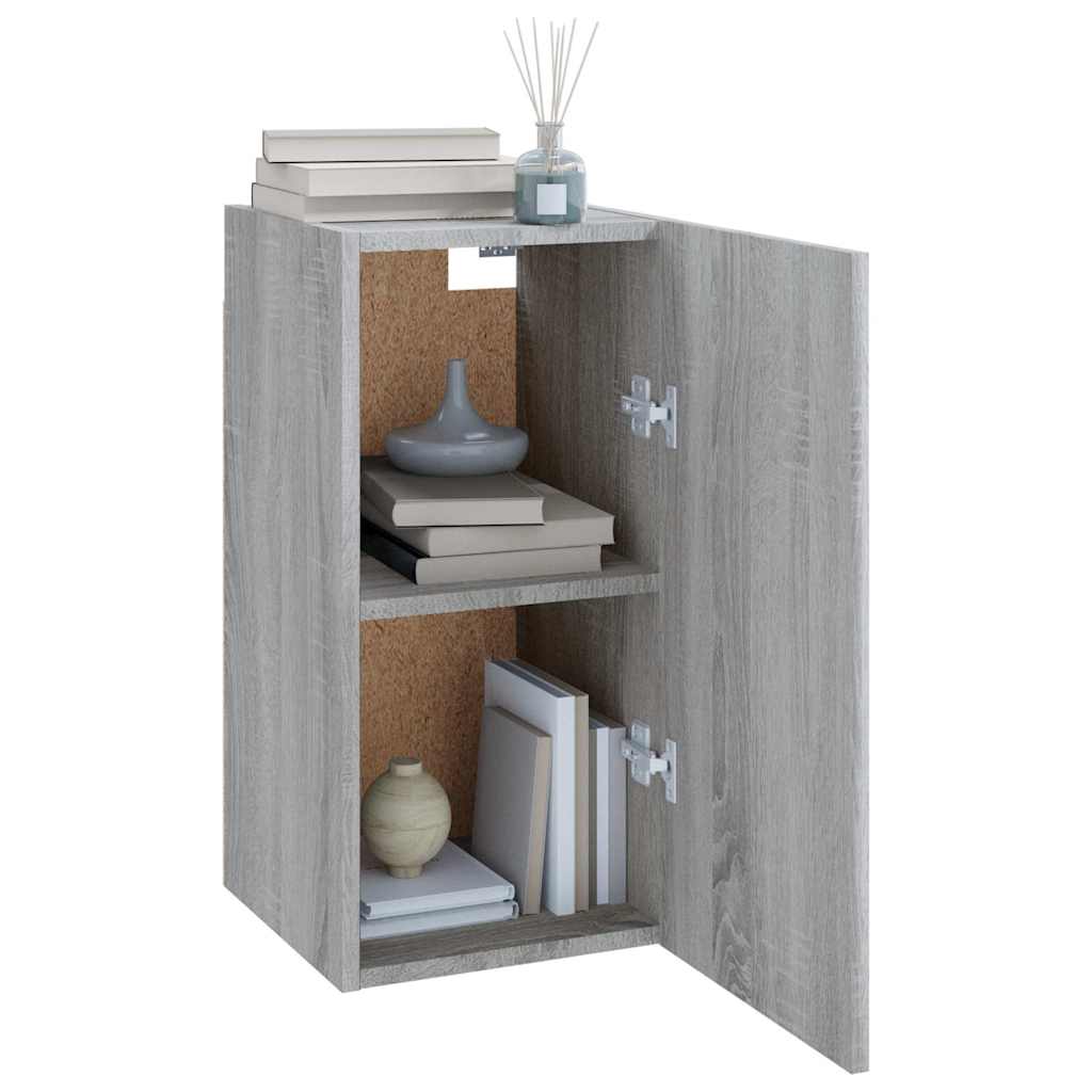 Meubles TV Sonoma gris 30,5x30x60 cm Bois d'ingénierie - XIOS