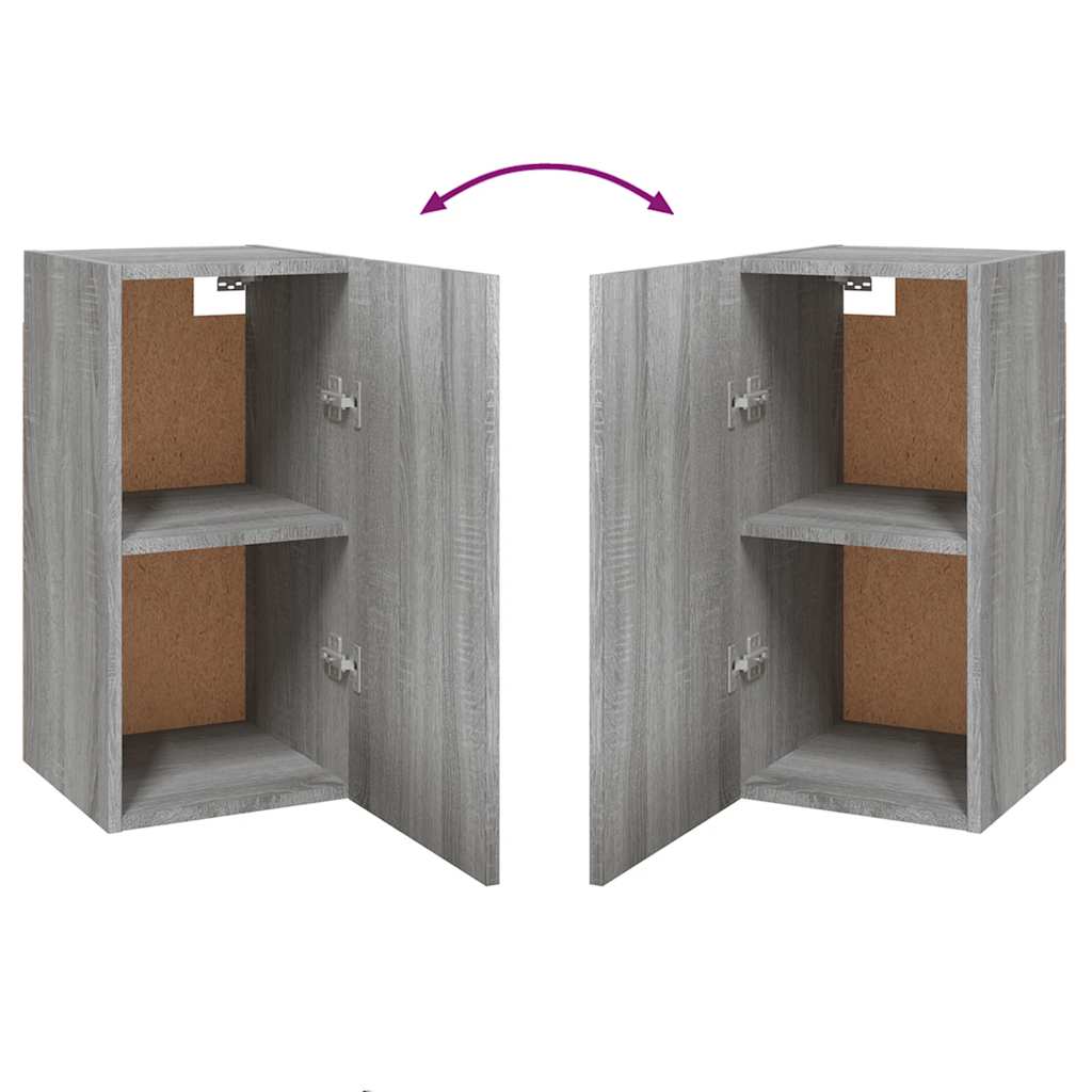 Meubles TV Sonoma gris 30,5x30x60 cm Bois d'ingénierie - XIOS