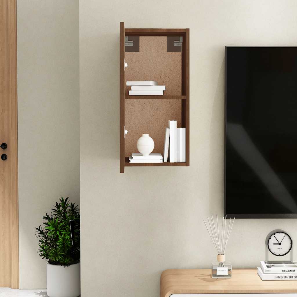 Meuble TV Chêne marron 30,5x30x60 cm Bois d'ingénierie - XIOS