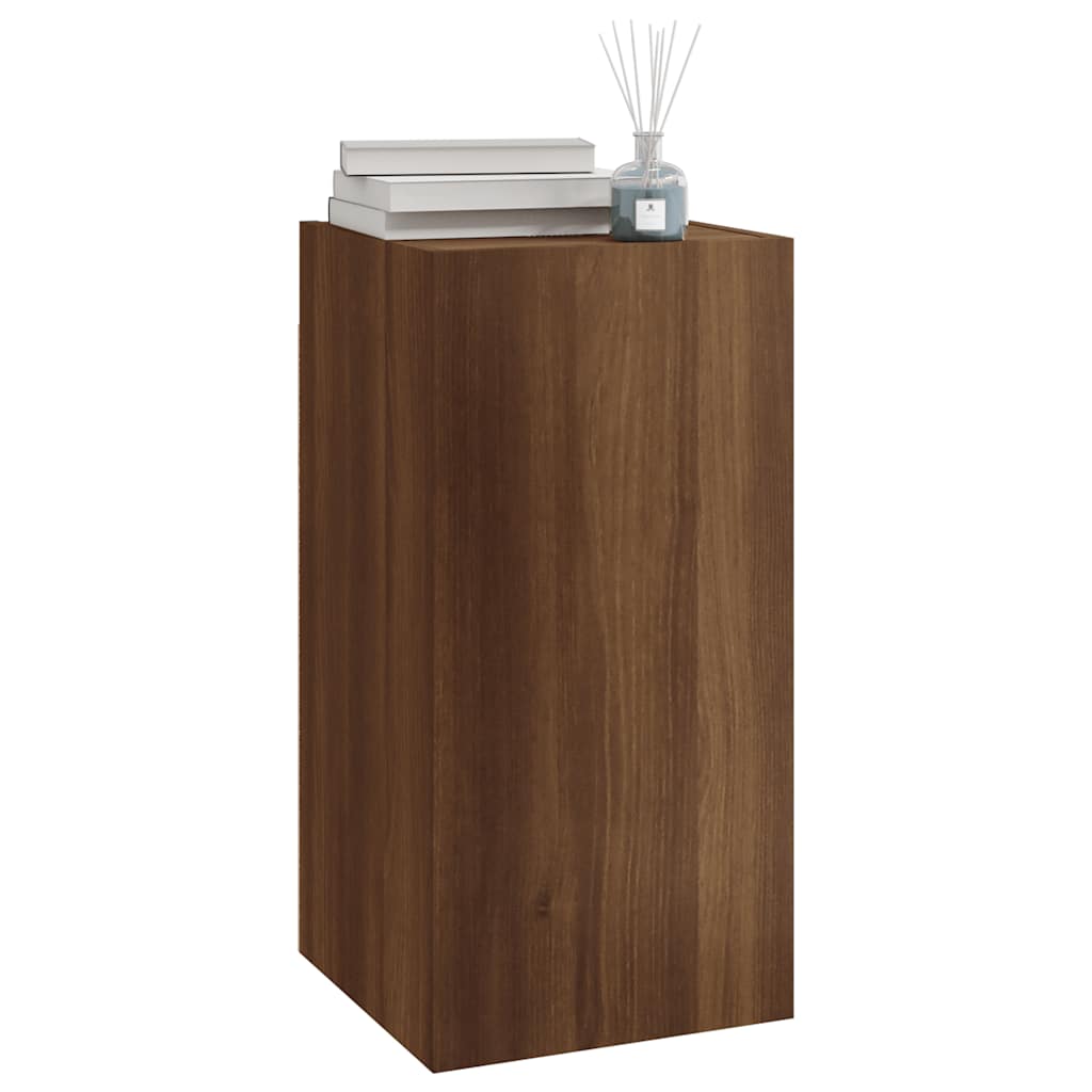 Meuble TV Chêne marron 30,5x30x60 cm Bois d'ingénierie - XIOS