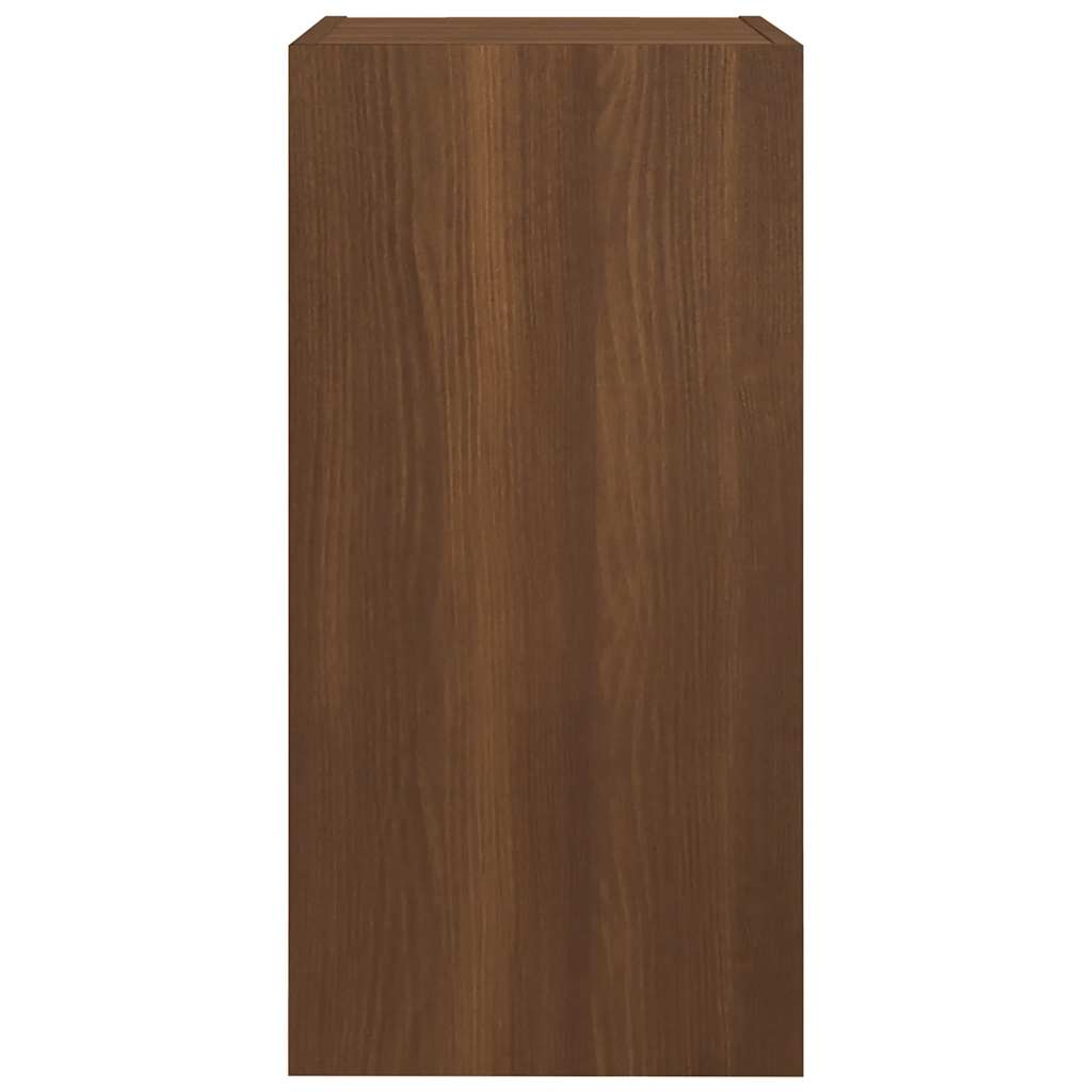 Meuble TV Chêne marron 30,5x30x60 cm Bois d'ingénierie - XIOS