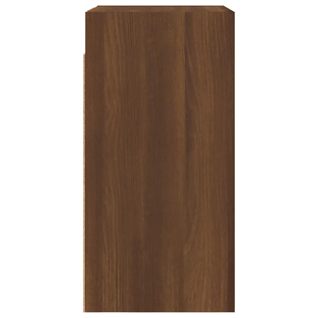 Meuble TV Chêne marron 30,5x30x60 cm Bois d'ingénierie - XIOS