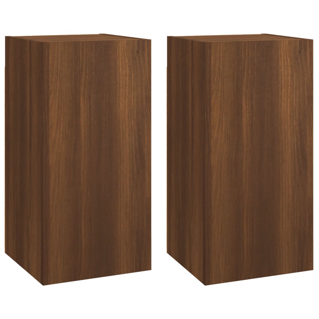 Meubles TV 2 pcs Chêne marron 30,5x30x60 cm Bois d'ingénierie Meubles TV vidaXL   