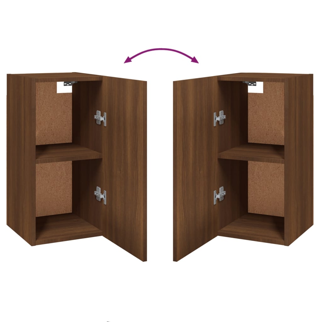 Meubles TV 2 pcs Chêne marron 30,5x30x60 cm Bois d'ingénierie Meubles TV vidaXL   