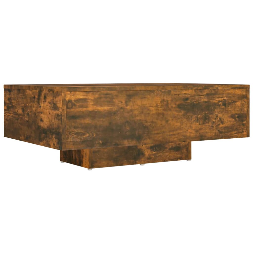 Table basse Chêne fumé 85x55x31 cm Bois d'ingénierie - XIOS